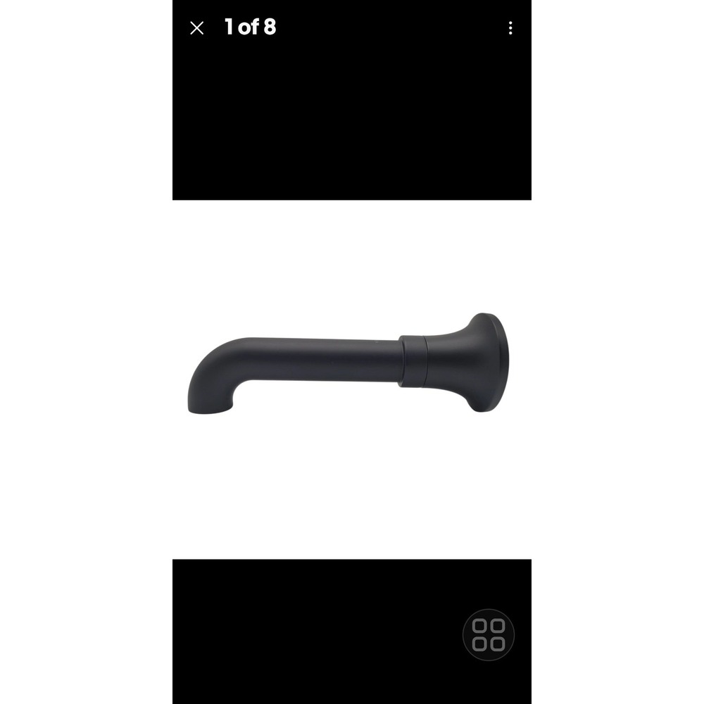 Kohler 27423-BL Wall Mount Bath Spout Matte Black Tone Series Non-Diverter